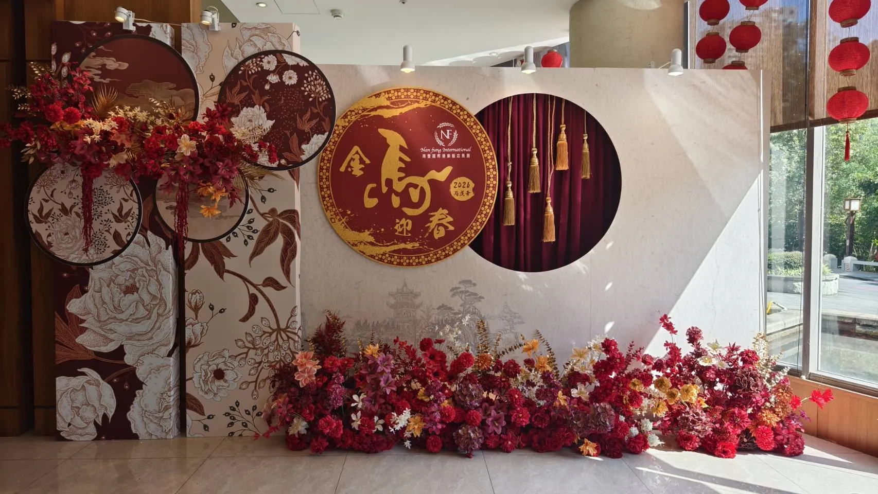 團圓錦上花春節拍照區・天玥泉 春酒尾牙 活動佈置 村山良作